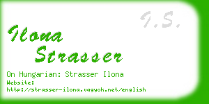 ilona strasser business card